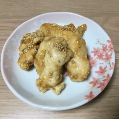 胸肉なのにしっとり！味もよく絡んで美味しかったです♪